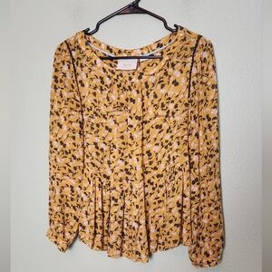 Maeve Floral Bohemian Top Size XS